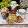40 Rustic Christmas Homespun 5 inch Quilt Squares