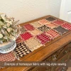 40 Farmhouse Red Homespun 5 inch Quilt Squares