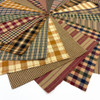 40 Primitive Homespun 5 inch Quilt Squares