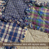 Heritage Navy Blue Thin Stripe Homespun Cotton Fabric