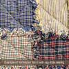 Heritage Navy Blue Thin Stripe Homespun Cotton Fabric