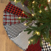 Buffalo Lodge Plaid Ragged Christmas Tree Skirt Kit