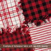 40 Lodge Buffalo Plaid Homespun 6 inch Quilt Squares