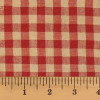 Autumn Red Mini Buffalo Homespun Cotton Fabric