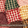 Autumn Red Mini Buffalo Homespun Cotton Fabric