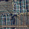 Levi Blue Plaid Homespun Cotton Fabric