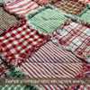 Red Candy Stripe Homespun Cotton Fabric