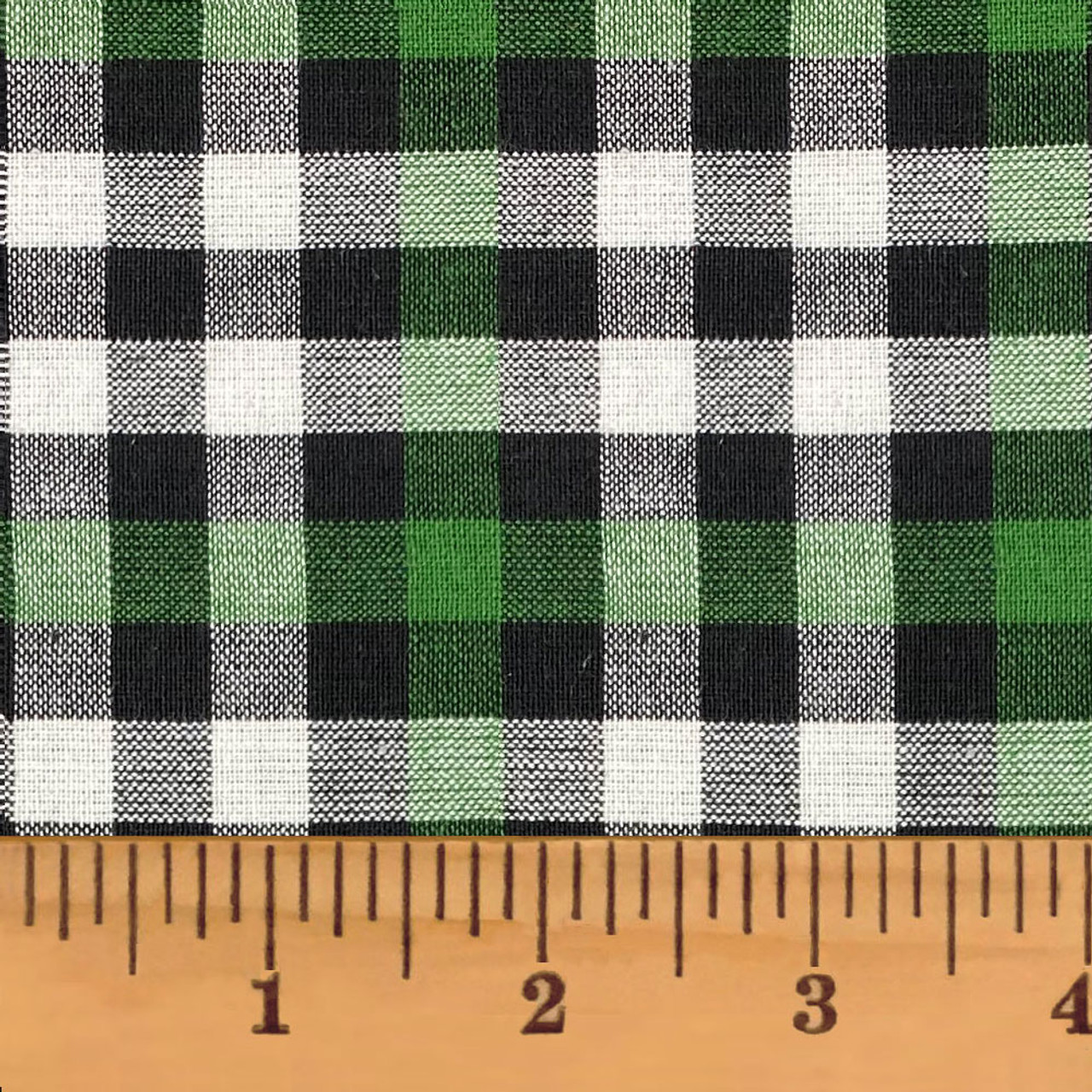 Green Plaid Tartan Fleece Fabric - Clearance Fleece Fabric by the Yard