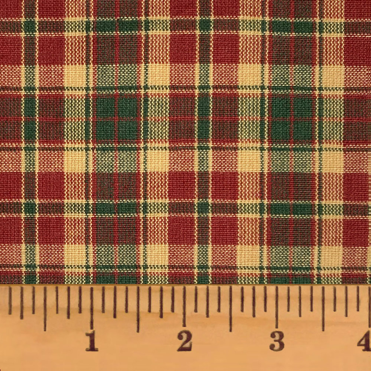 Vintage Christmas 2 Plaid Homespun Cotton Fabric