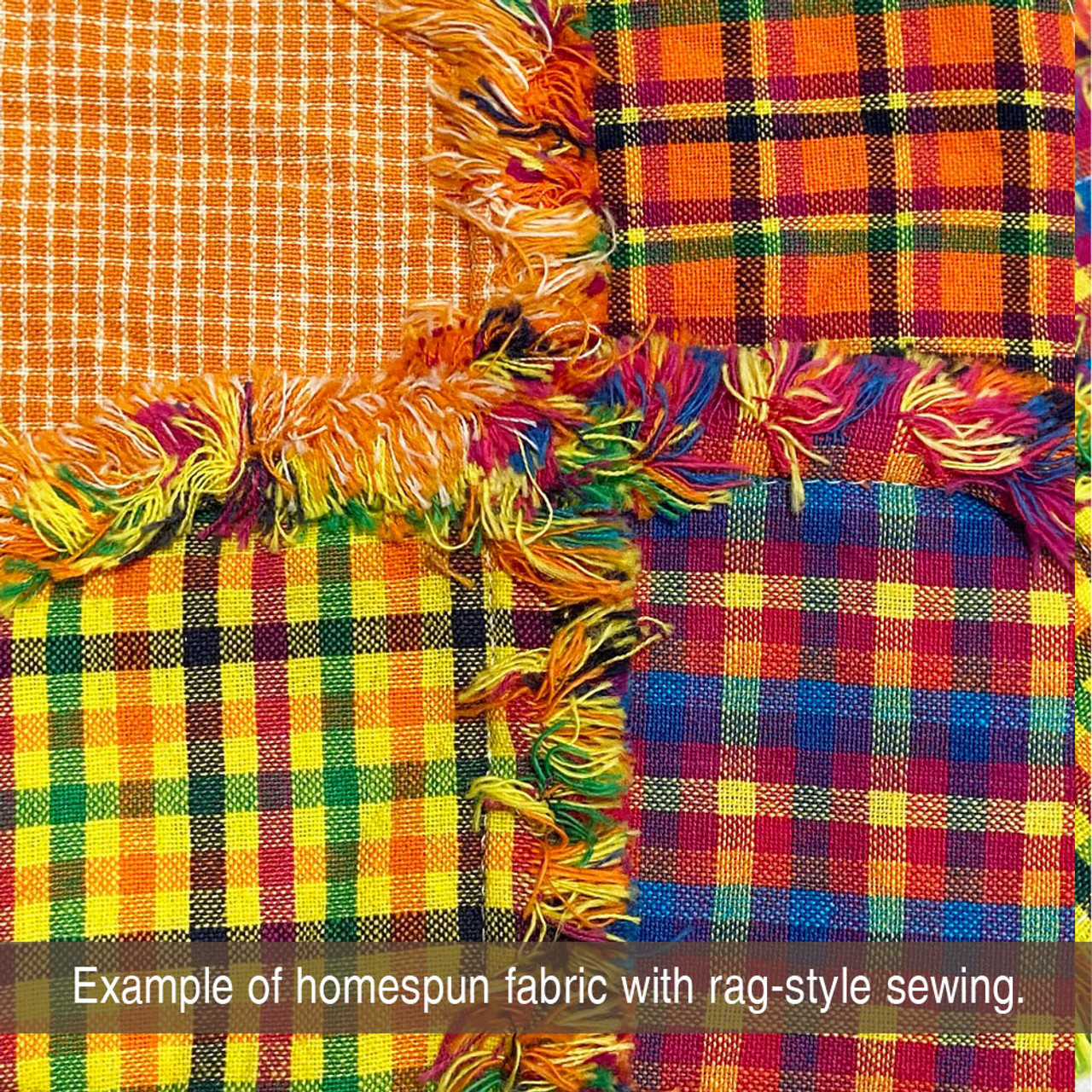 Sunrise Orange Homespun Fat Quarter