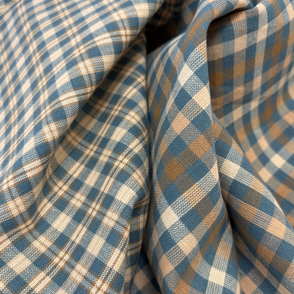 Vintage Blue 3 Homespun Cotton Fabric