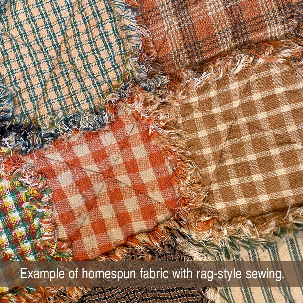 Timber Green 3 Homespun Cotton Fabric