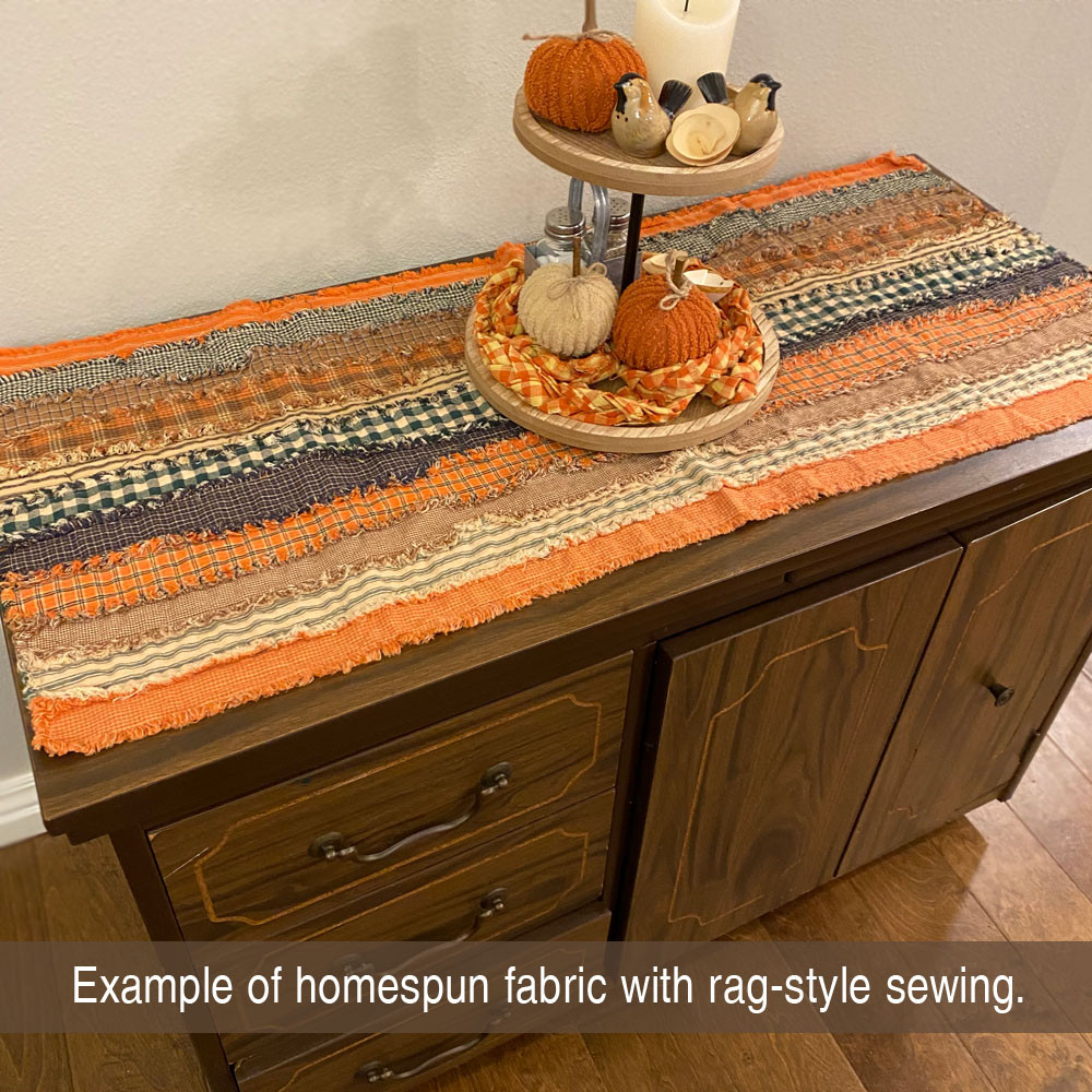 Autumn Spice Homespun Fabric 2.5 X 44 inch Roll (Jelly Roll) - 22