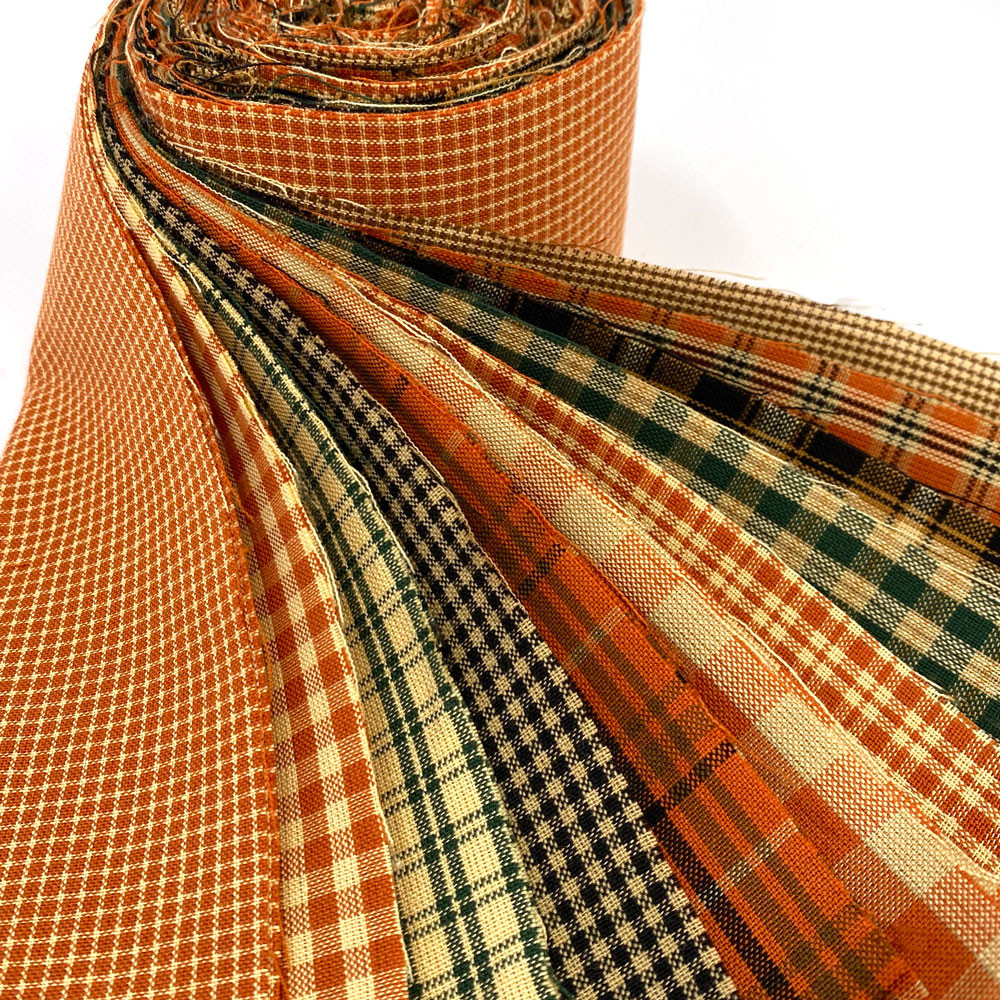 Autumn Spice Homespun Fabric 2.5 X 44 inch Roll (Jelly Roll) - 22