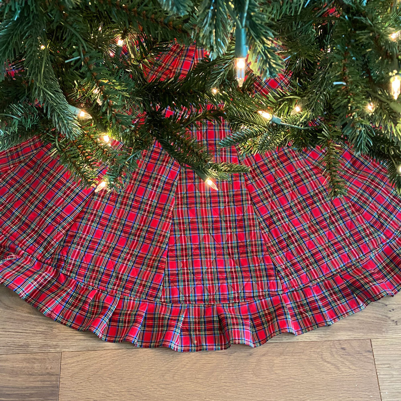 Scotty Red Tartan Christmas Plaid Homespun Cotton Fabric