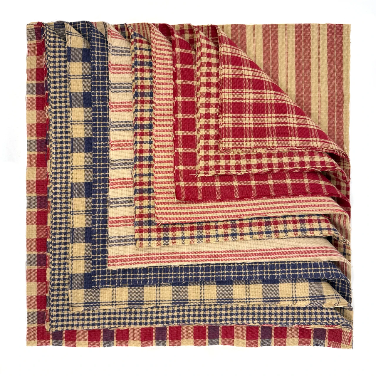 American Heritage Homespun Fabric 44 Precut 10 inch Cake Layers