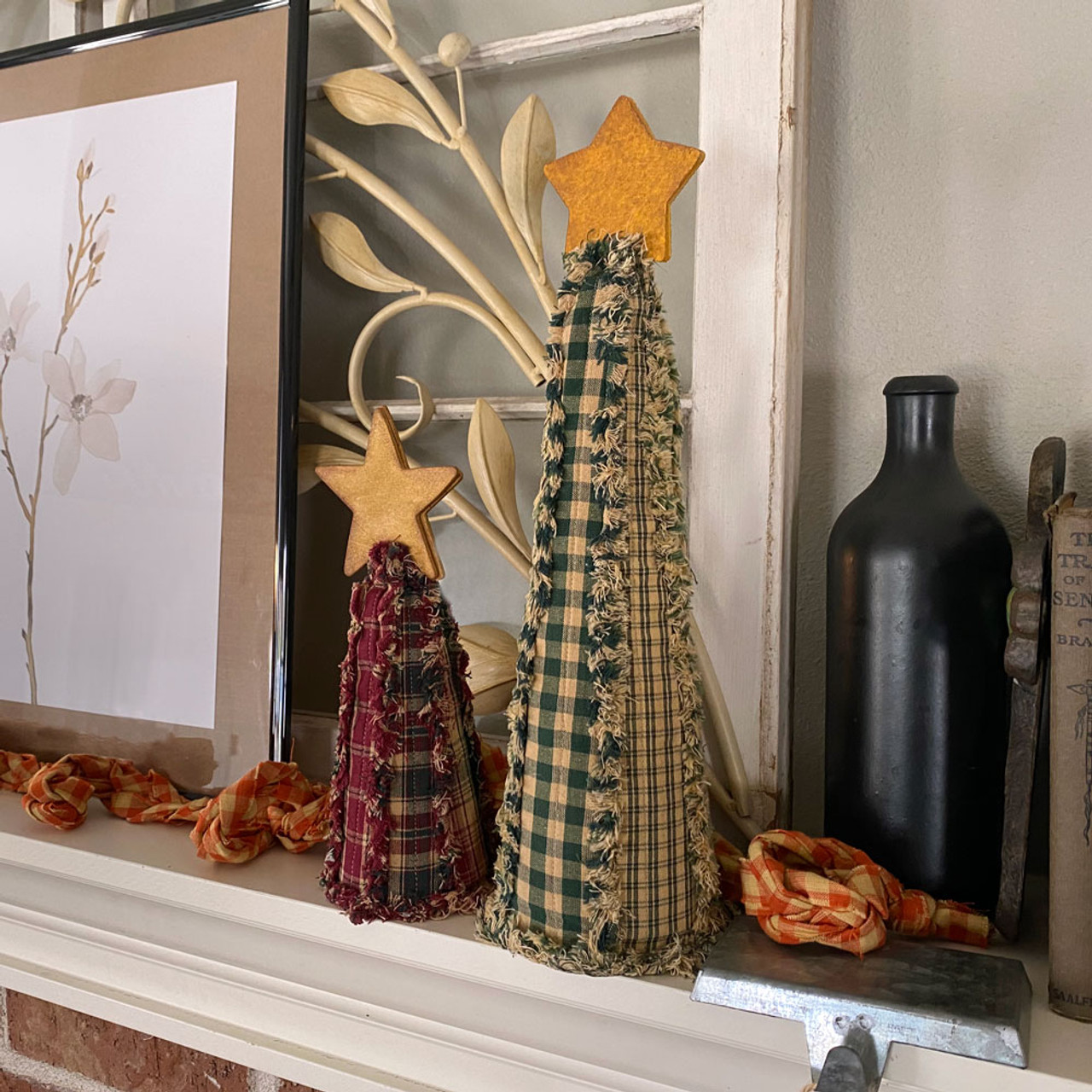 Ragged Homespun Christmas Tree Pattern - DIGITAL