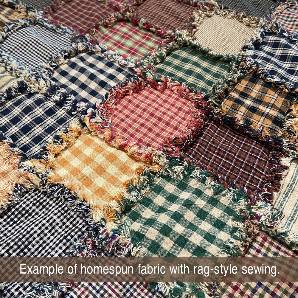 Green Farmcloth Homespun Cotton Fabric