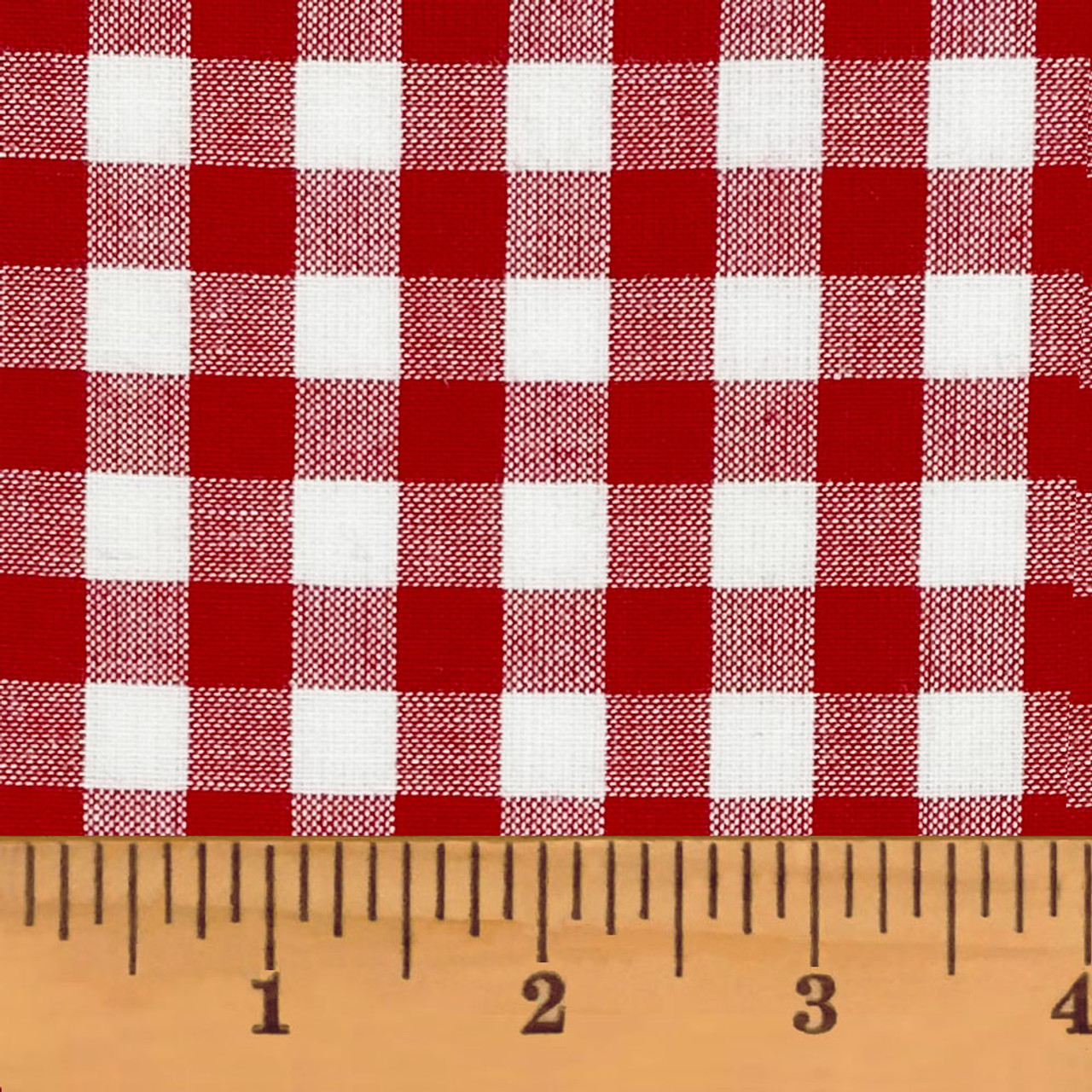 Perfect Red 5 Mini Buffalo Plaid Homespun Cotton Fat Quarter