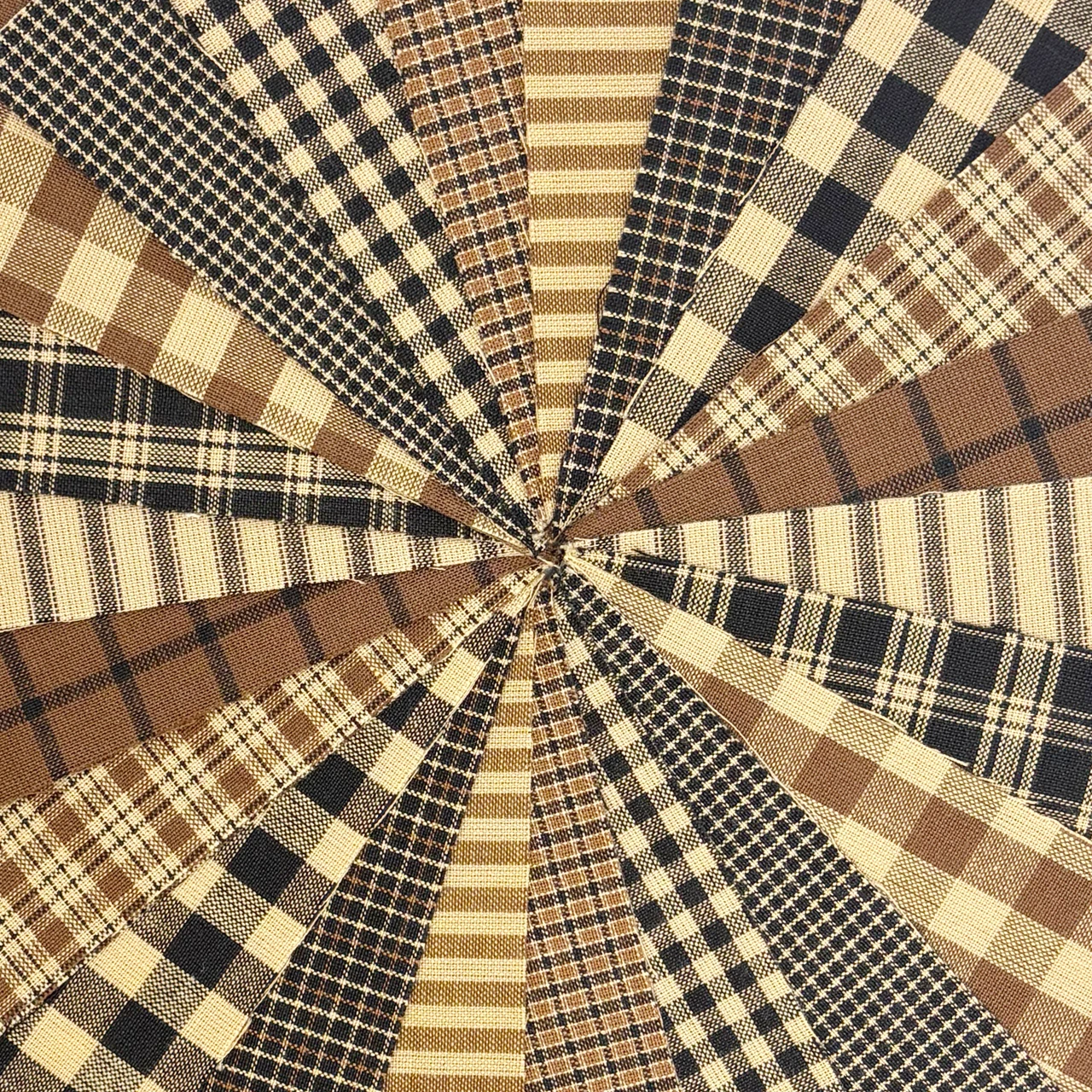 Brown and Black Homespun Quilt Kit
