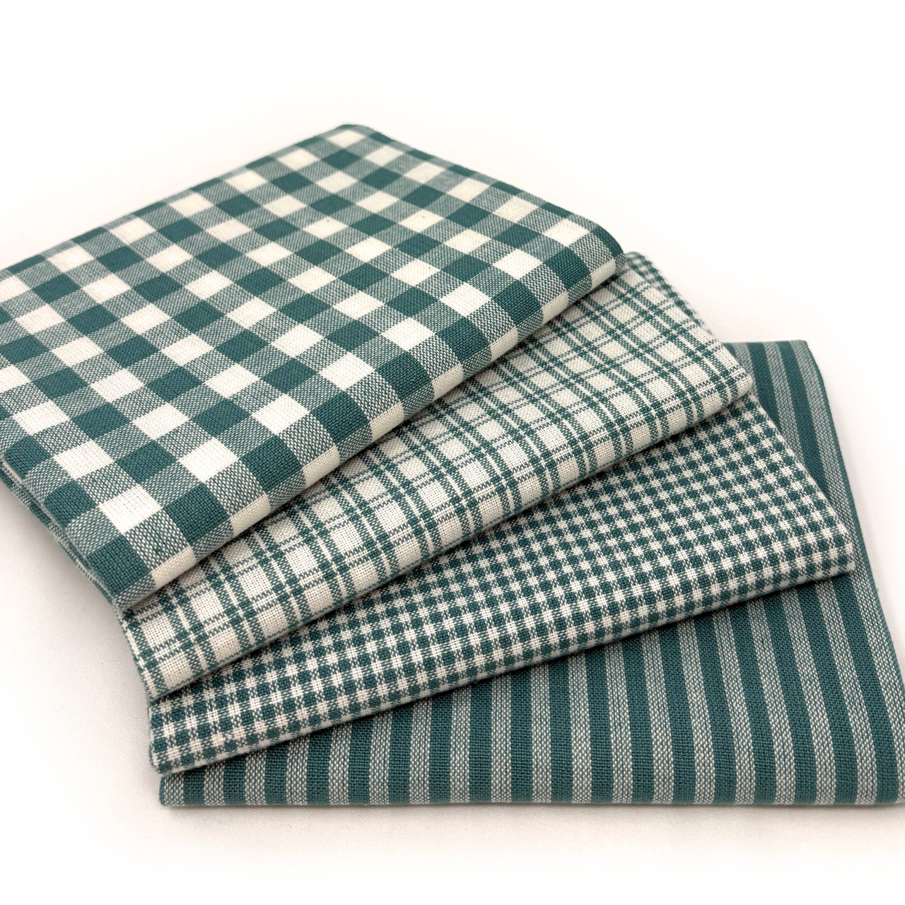 Mercy Blue Assorted Plaid Fabric Bundle - Set of 4 Fat Quarters Mercy Blue Assorted Plaid Fabric Bundle - Set of 4 Fat Quarters