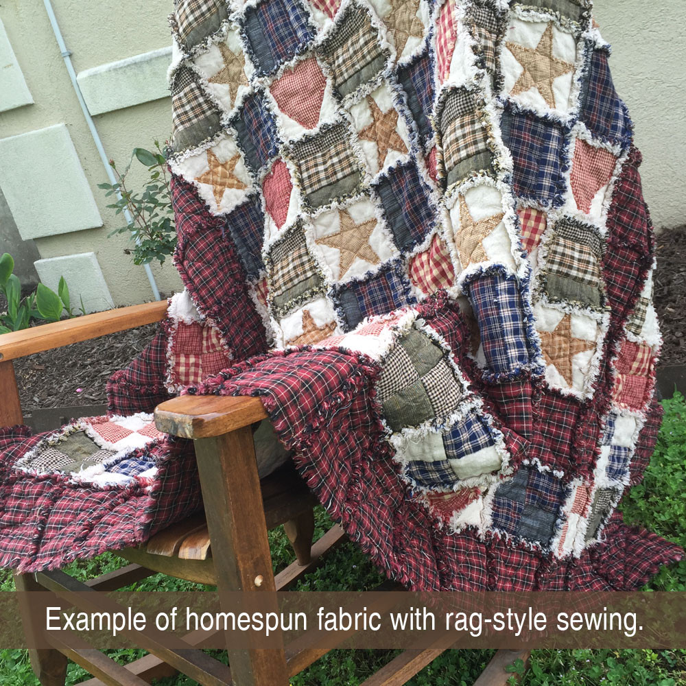 Honey Mustard Homespun Cotton Fabric