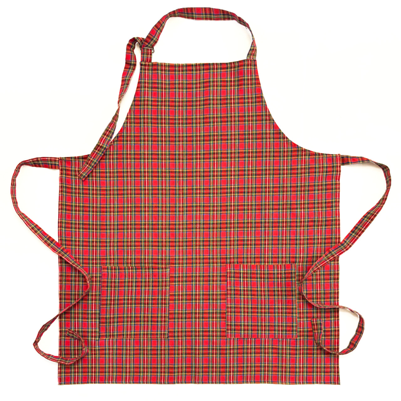 Scotty Red Tartan Plaid Hostess Apron with Gift Bag