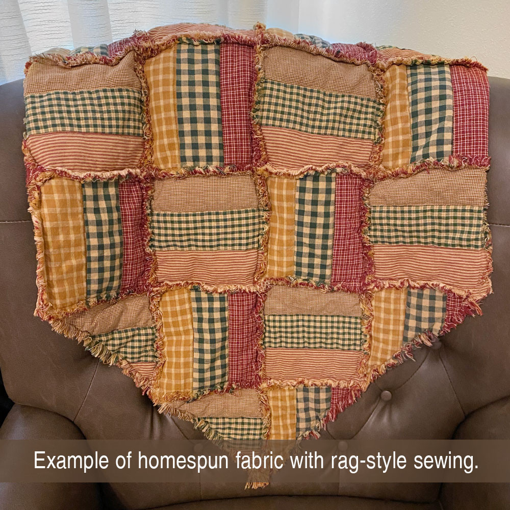 Honey 7 Plaid Homespun Cotton Fabric