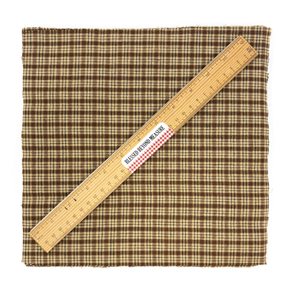 Brown & Black Homespun Fabric 44 Precut 10 inch Quilt Squares Cake Layers