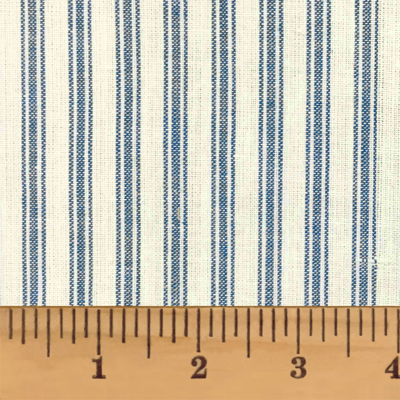 Mountain Blue Stripe Homespun Cotton Fabric