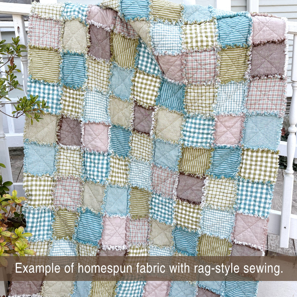 Mountain Blue 1 Homespun Fat Quarter