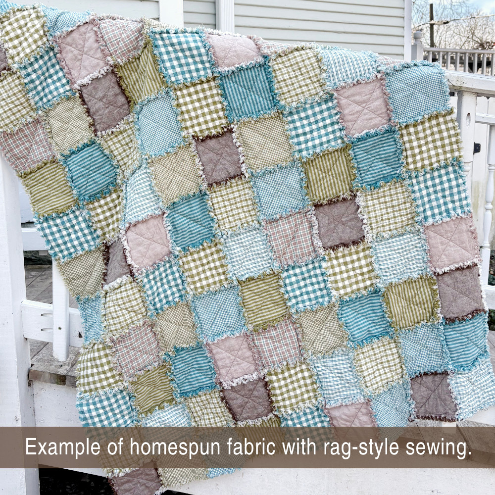 Mountain Blue 4 Homespun Fat Quarter