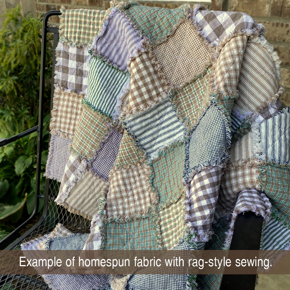 Weathered Gray 3 Homespun Cotton Fabric