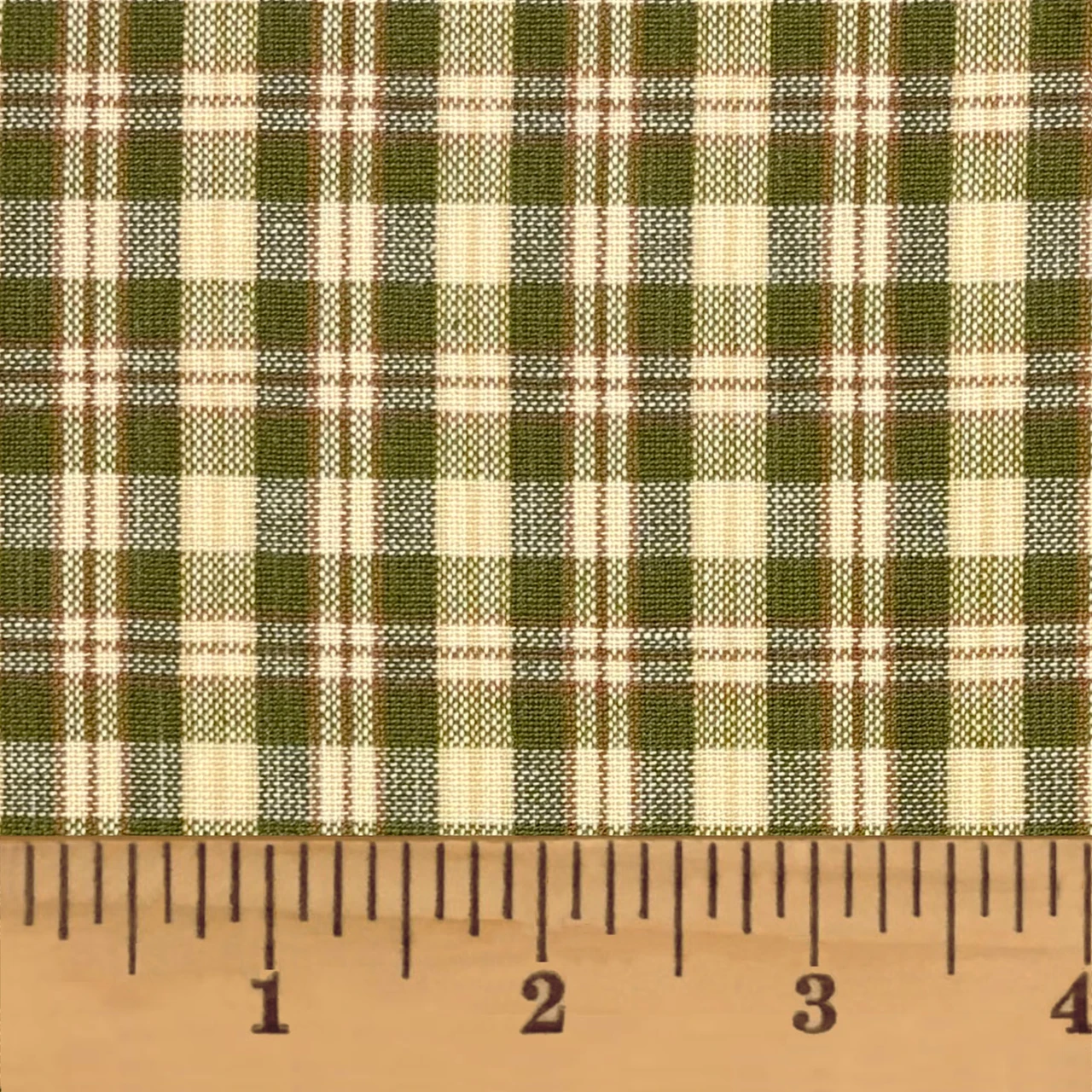 Antique Green 3 Homespun Cotton Fabric
