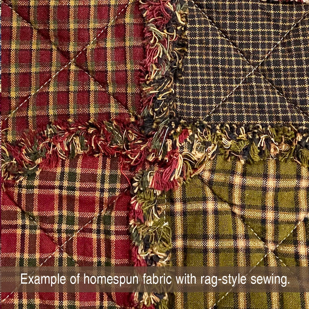 Antique Green 6 Homespun Cotton Fabric