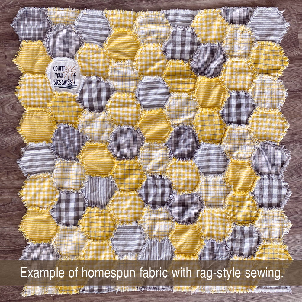 Summer Yellow 3 Homespun Cotton Fabric