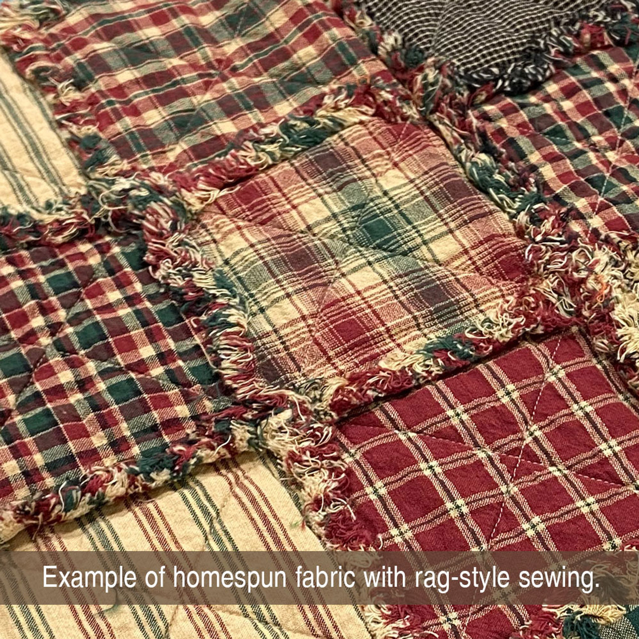 40 Primitive Homespun 5 inch Quilt Squares - Jubilee Fabric