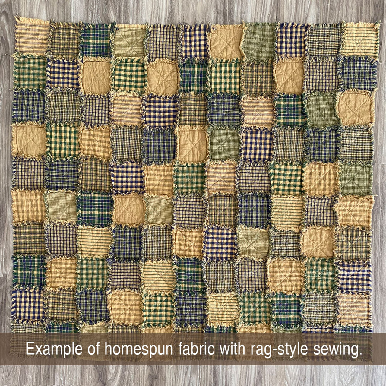 40 Cozy Homespun 5 inch Quilt Squares