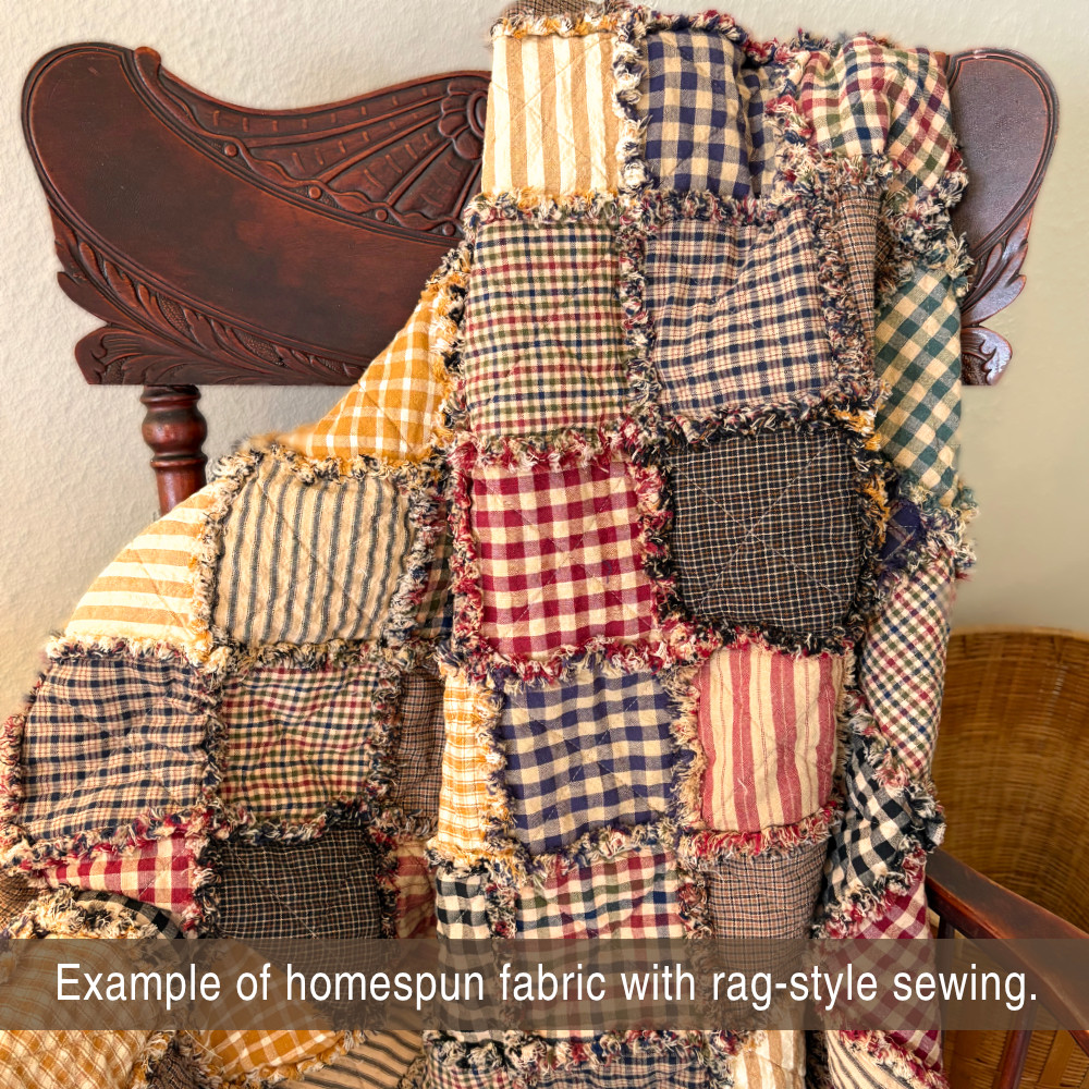 Primitive Ragged Homespun Quilt Kit