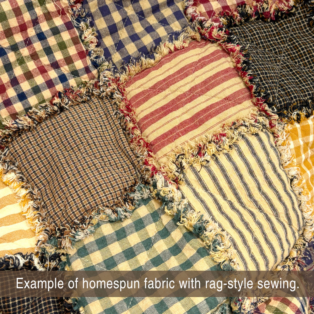 Primitive Ragged Homespun Quilt Kit
