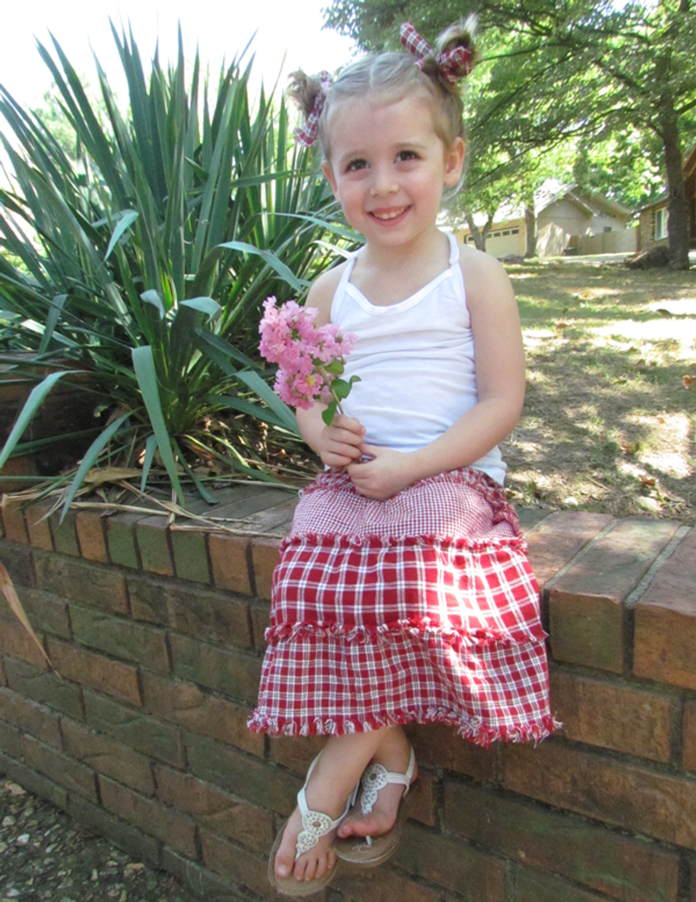 Li'l Dumpling Girls Ragged Skirt Pattern - Free! - Digital