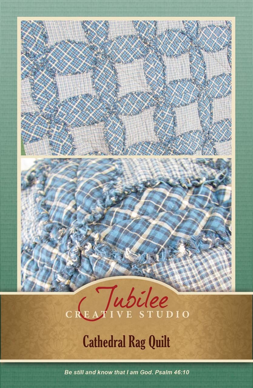 Cathedral Rag Quilt Throw Pattern - DIGITAL