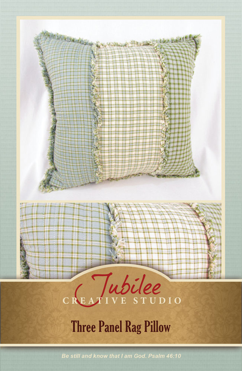 Three Panel Ragged Pillow Pattern - Forever Free! -Digital
