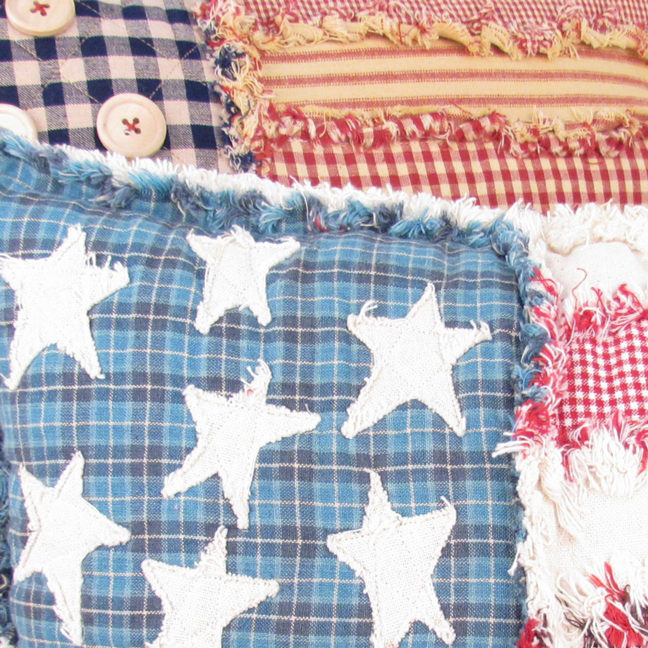 Freedom Flag Ragged Pillow Pattern - Free! - Digital