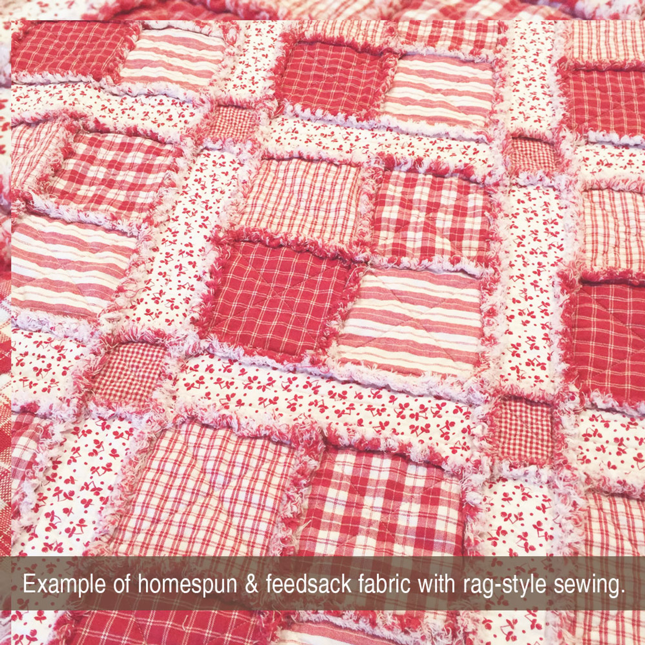 Cherry Red 4 Homespun Cotton Fabric