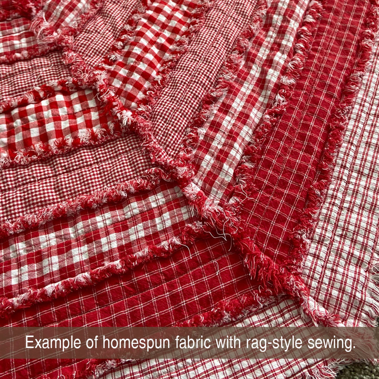Perfect Red 2 Homespun Cotton Fabric