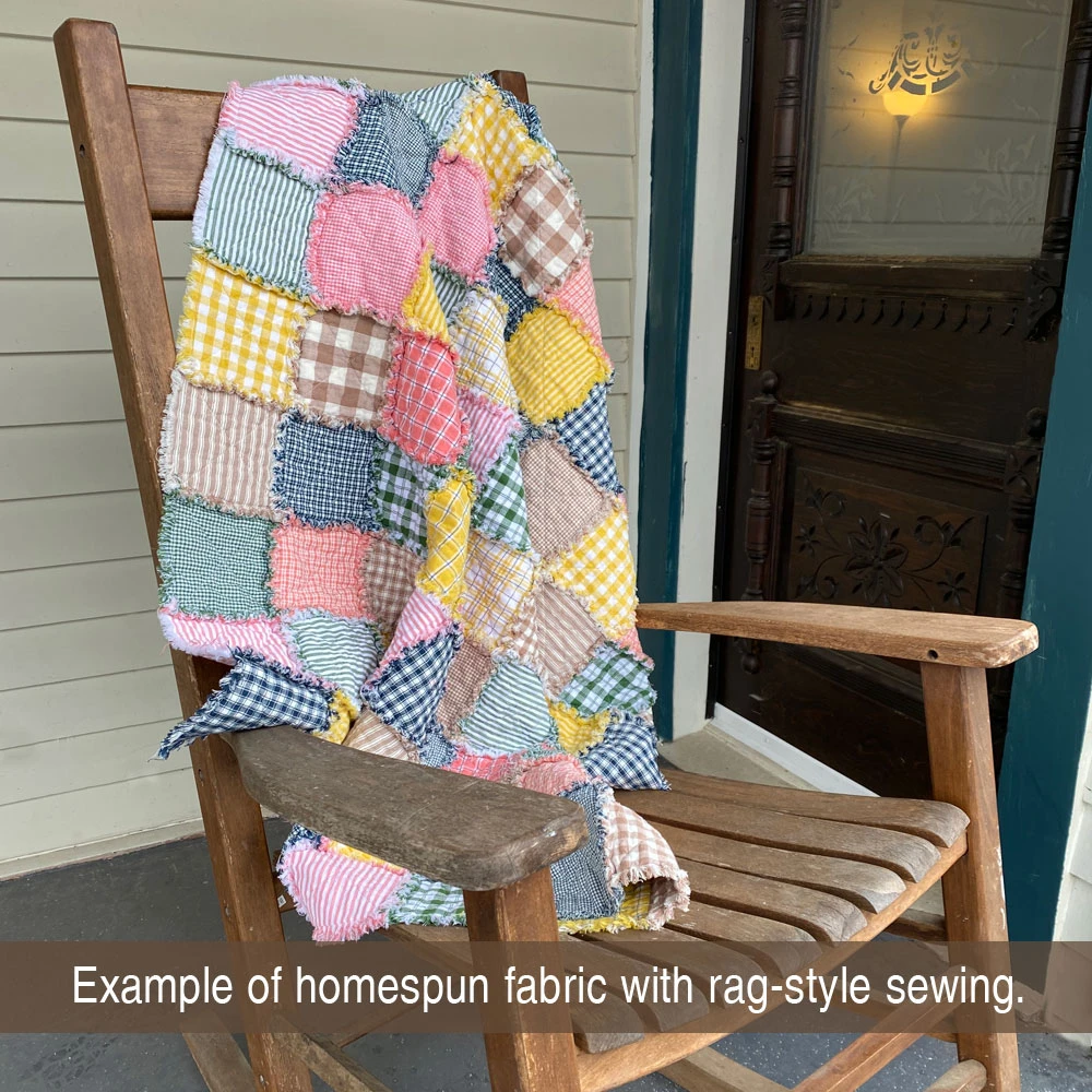 Magnolia Gray Stripe Homespun Cotton Fabric