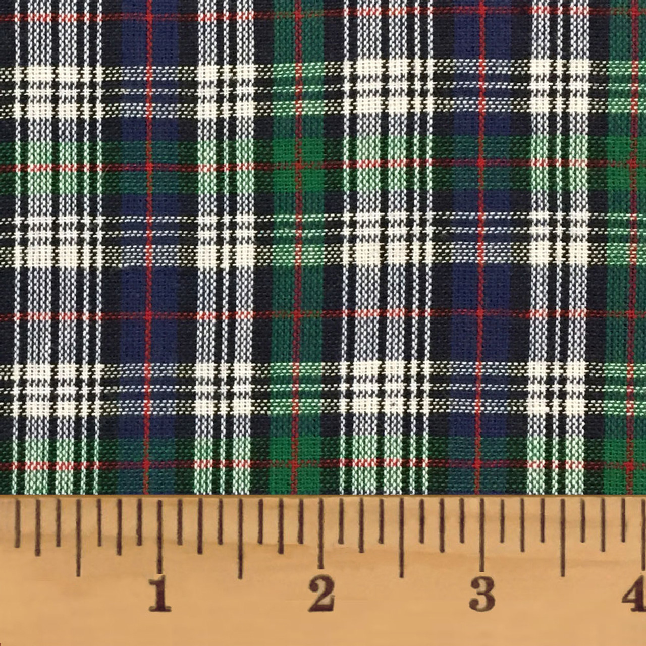 Plaid in Red / Blue / Green / White, Flannel Fabric, 44 Wide, 100%  Cotton