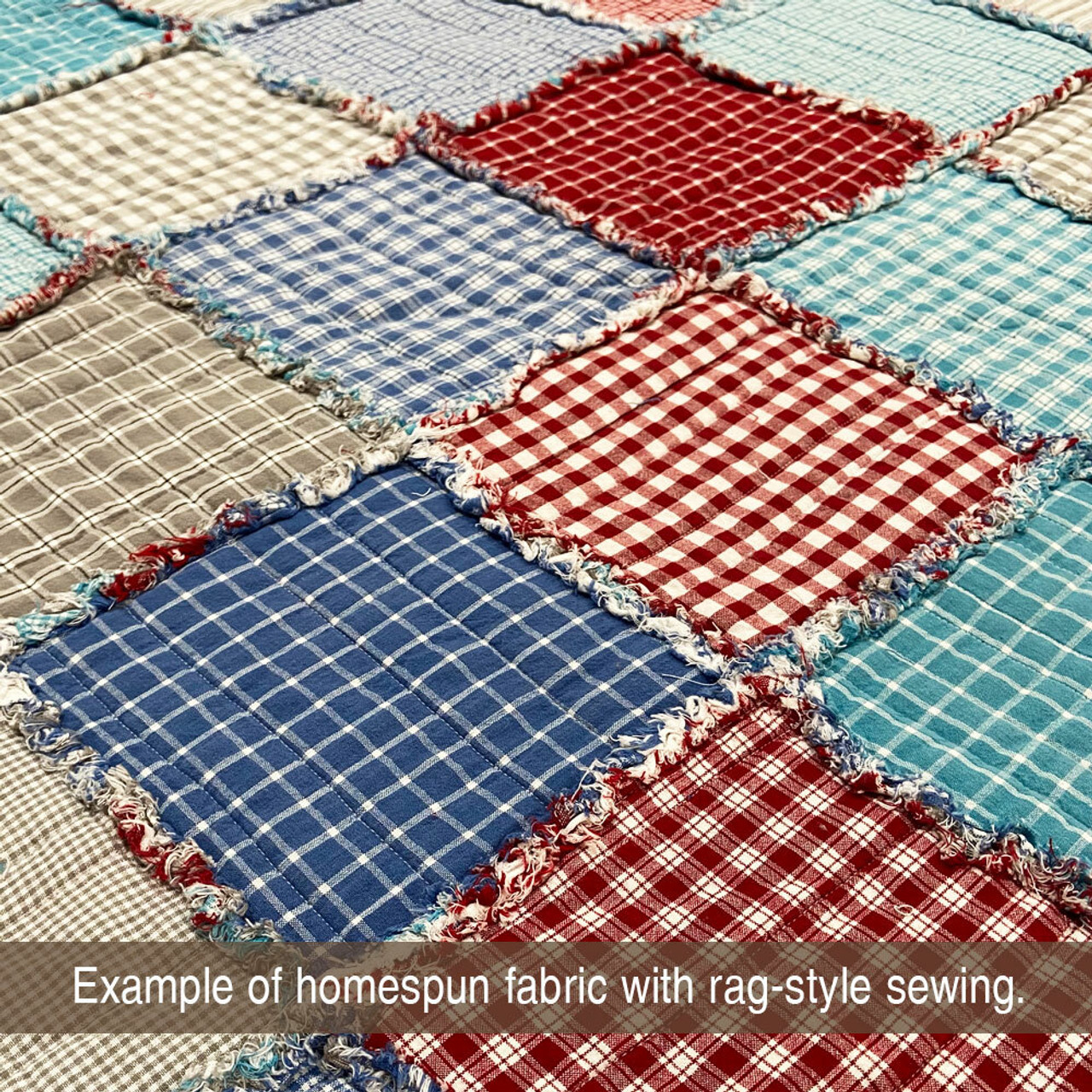 Liberty Red 4 Homespun Cotton Fabric