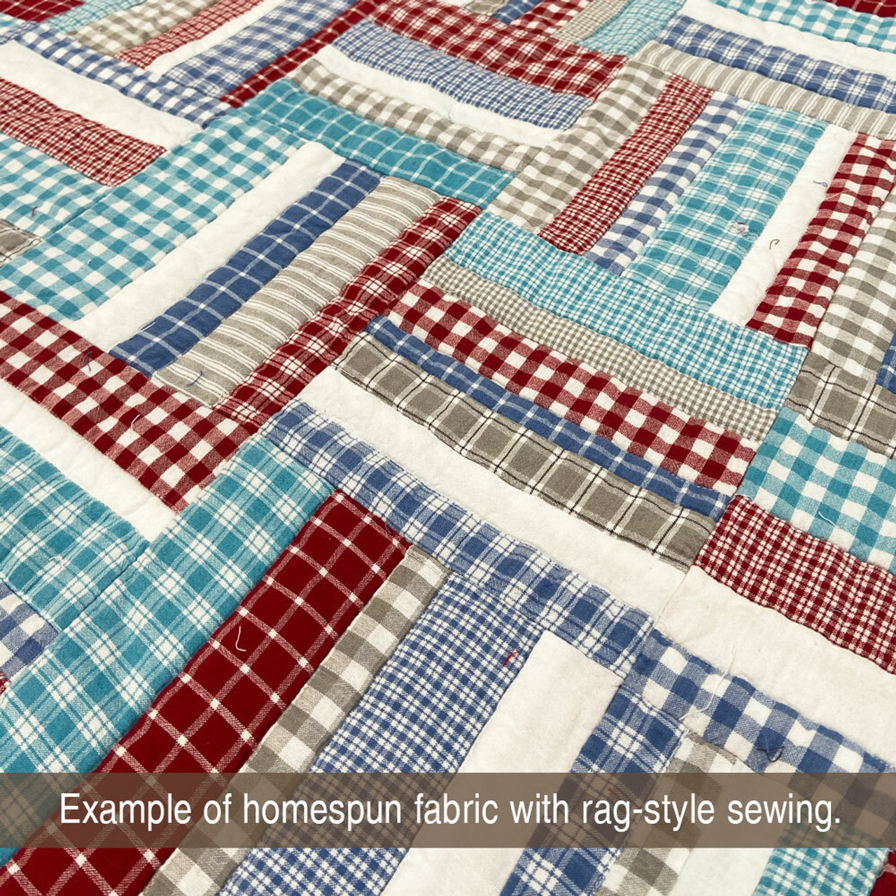 Liberty Red 5 Maroon Homespun Cotton Fabric